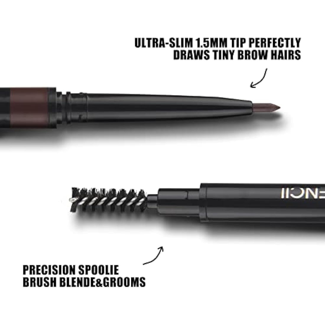Natural Look Eyebrow Pencil, Long-Lasting & Waterproof, Precise Application, Vegan & Cruelty-Free 0.08g (103#Dark Brown)