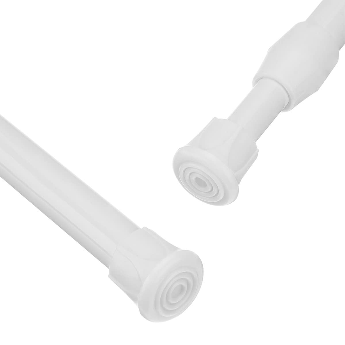 JJOnlineStore 50889 - Spring Extendable Telescopic Net Voile Tension Shower Curtain Valance Curtain Rail Loaded Pole Rod Bath Cupboard Window