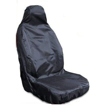 rhinos autostyling FOR MERCEDES SPRINTER 2019 - Single Heavy Duty Driver Captain Passenger Van Car Seat Cover Protector Waterproof - BLACK - 1 x Front