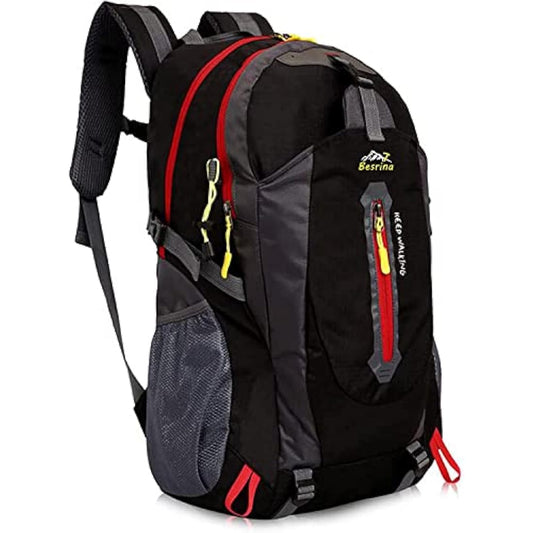 Besrina 40L Lightweight Hiking Backpack, Multi-functional Water-resistant Casual Camping Trekking Rucksack for Cycling Travel Climbing Mountaineer Outdoor Sport