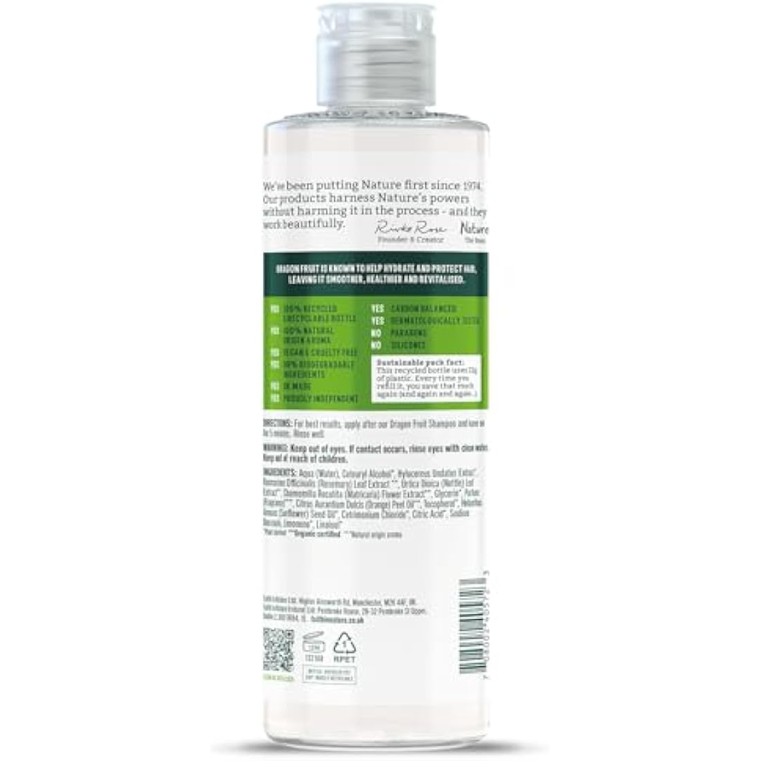 Faith In Nature Natural Dragon Fruit Conditioner, Revitalising for Oily Hair & Scalp, Vegan & Cruelty Free, No SLS, Silicones or Parabens, 400ml