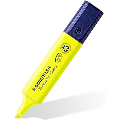 STAEDTLER 364-1 Textsurfer Classic Highlighter - Yellow (Box of 10)