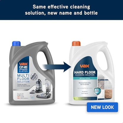 Vax 4L Hard Floor Antibacterial Cleaning Solution, Citrus Burst Scent, Removes 99.9% of Bacteria, 1-9-142097, Silver