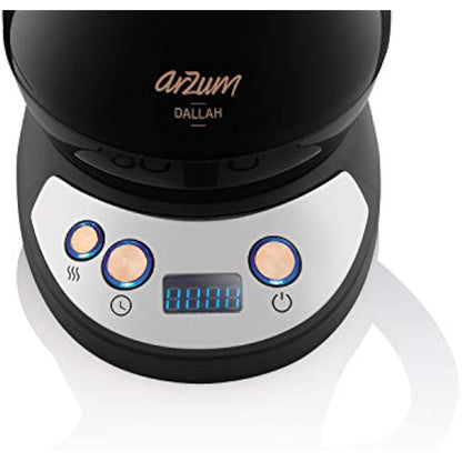 Arzum AR3070 Dallah Arabic Coffee Maker, Plastic, 1300 W, 1.3 liters, Black