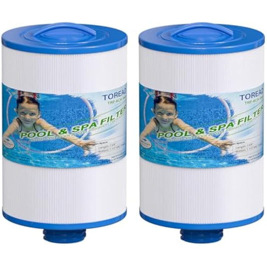 TOREAD Spa Filters for Hot Tub Filter, Pww50 Filter, Compatible for Unicel 6CH-940, Pleatco PWW50P3, PWW50-P3, Filbur FC-0359, Waterway Plastics 817-0050, 25252, 378902, 03FIL1400(2pcs)