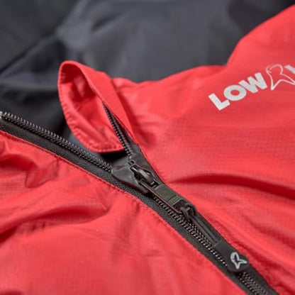 LOWLAND OUTDOOR Ranger Lite Down Sleeping Bag, Red, 210 x 80 cm