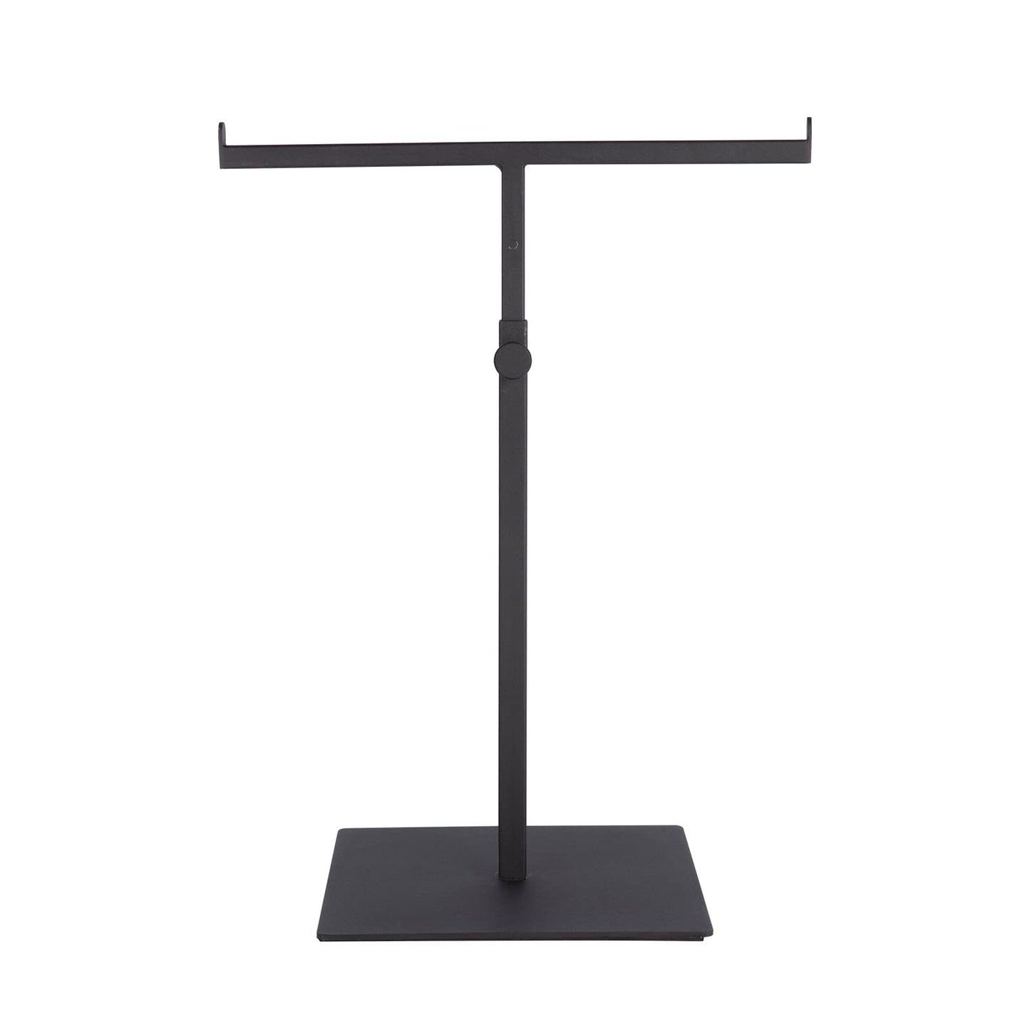 Polmart Countertop Jewelry/Scarf/Handbag T-Bar Display Stand with Adjustable Height - Black