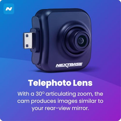 Nextbase Series 2 Add-on Module Cameras - Rear View Dash Camera, Back Window View Video – Compatible with Series 2 322GW, 422GW,522GW and 622GW Dash Cam Models