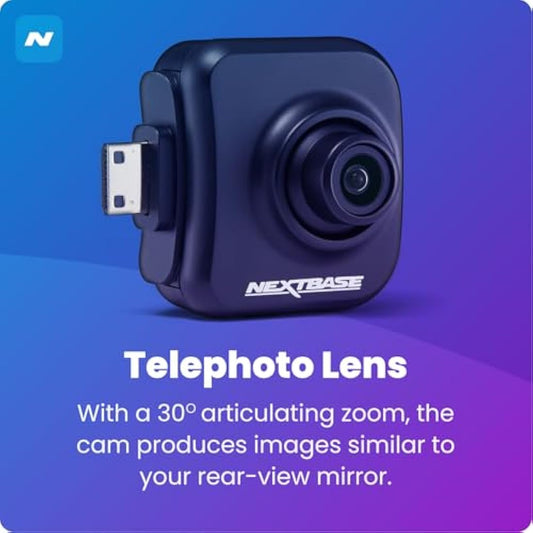 Nextbase Series 2 Add-on Module Cameras - Rear View Dash Camera, Back Window View Video – Compatible with Series 2 322GW, 422GW,522GW and 622GW Dash Cam Models