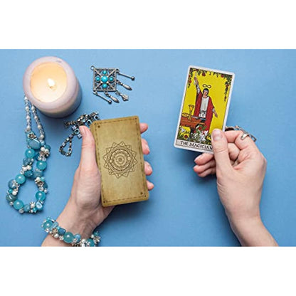 IXIGER Tarot Cards and Book for Beginners Set,Tarot Cards with 165 Page Guide Book,Tarot Cards Deck,78 Pcs Classic Tarot Cards Deck for Beginners and Experts Readers with Black Velvet Pouch Bag