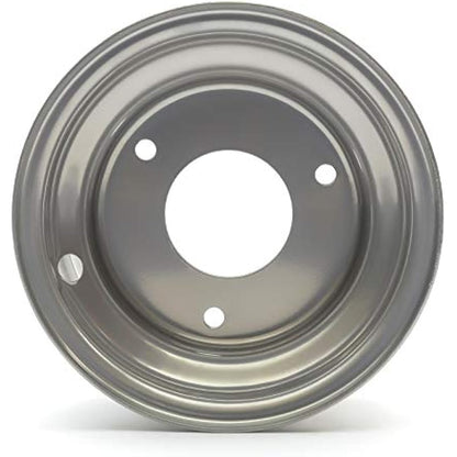 Steel Wheel Rim In Silver For Kids Quad Bikes 50cc 70cc 90cc ATV's Fits Tyre Size 145x70-6 Centre Hole is 54mm