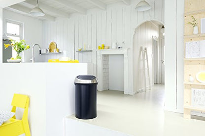 Brabantia 402548 Touch bin, Matt Black/Matt Steel, 60 L