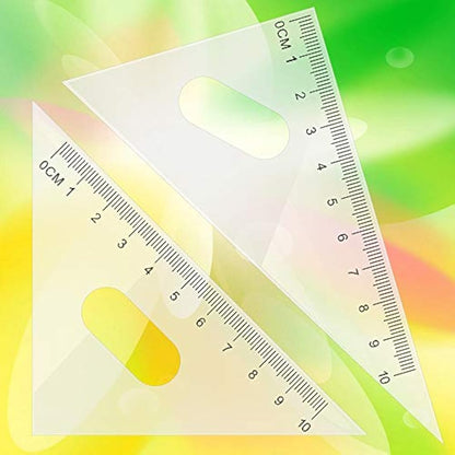 Tuloka Drafting Geometry Compasses 10pcs School Maths Full Set Protractor Rulers for Students Maths and Home Schooling in Carry Case
