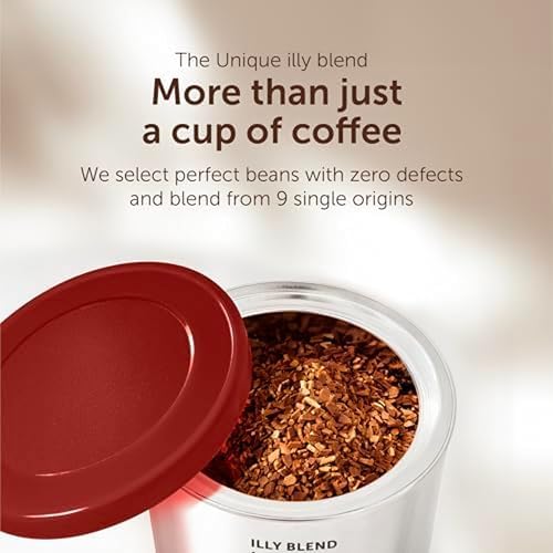 illy - Instant Coffee - Intenso Dark Roast - 100% Arabica Beans - Intense Taste - Ideal for Americano - 95g x 6