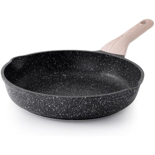 Kordisen Non Stick Frying Pans Skillet, 28 cm Granite Frying Pans Nonstick for Cooking, Healthy Induction Cookware, Heat Resistant Handle, PFOA Free