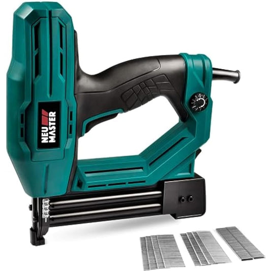 NEU MASTER Electric Brad Nailer, NTC0040-AU Electric Nail Gun/Staple Gun for DIY Project of Upholstery, Home Improvement and Woodworking