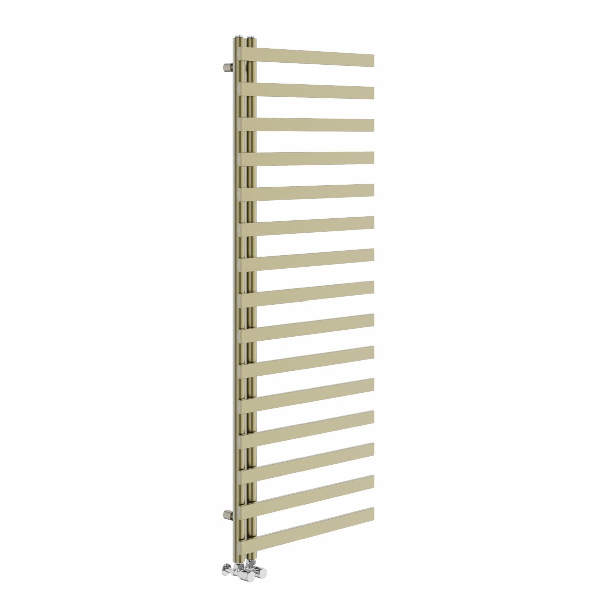 Warmehaus Bathroom Heated Warming Towel Rail 1600x600mm Brushed Brass
