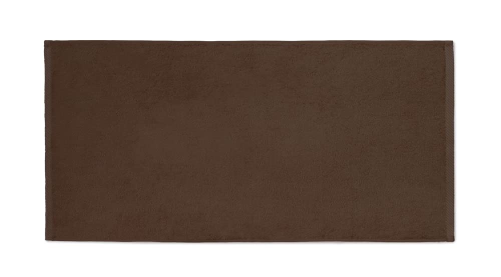 Top Towel - Plus - Large Bath Towels - Bathroom Towels - 2 Hand or Sink Towels - 50 x 100 cm - 100% Cotton - Brown