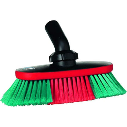 Vikan 526852 Water Fed Vehicle Brush, Soft/Split, Black, 250 mm Length, 130 mm Width, 160 mm Height