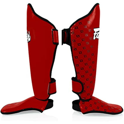 Fairtex Competition Muay Thai Shin Guards, SP5 - Black, Blue, Yellow