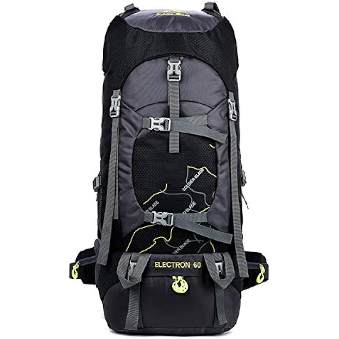 Freiesoldaten Camping Backpack 60L Large Rucksack Waterproof Breathable Mountaineering Hiking Backpack for Men Women