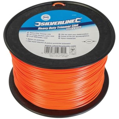 Silverline Heavy Duty Trimmer Cutting Line 2mm x 377m (427692)