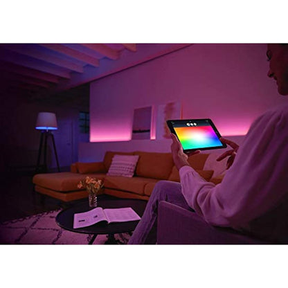 Philips Hue White and Colour Ambiance Bulb Twin Pack with Bridge, E27, 10 W