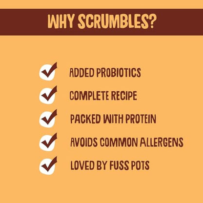 Scrumbles Natural Dry Dog Food, Gluten Free Recipe With Fresh Chicken, For Adults And Senior Breeds, 7.5Kg Bag