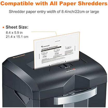 Bonsaii Paper Shredder Lubricant Sheets - Pack of 12