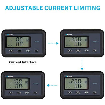 Renogy Monitoring Screen for 12V 30/50A DC-DC MPPT on-board Battery Charger, Flush-mount with Backlit LCD, Real-time Tracking
