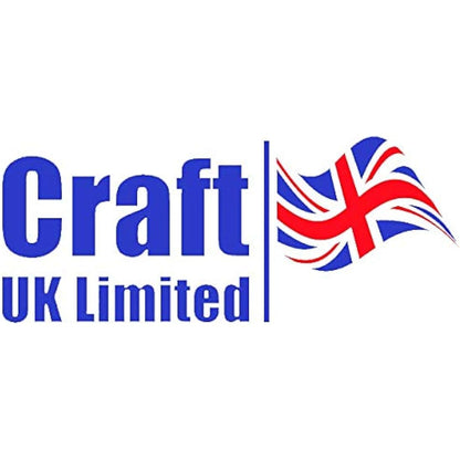 Craft UK W104 6x6 Linen Card and Envelope Pack of 50 - Ivory