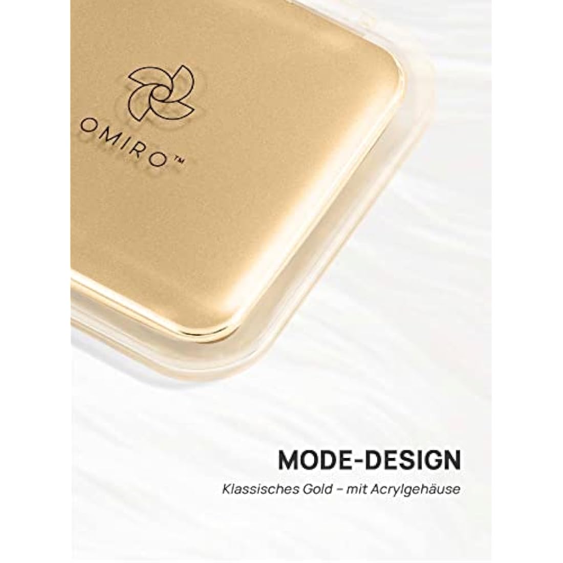 Compact Mirror Magnifying Pocket Mirror 10X Small Travel Folding Mirror for Handbag Square 3.5 inch(Gold)