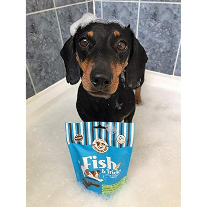Laughing Dog - Fish & Tricks - Grain Free Dog Treats - Fish Training Treats, Healthy Training Treat - 125g
