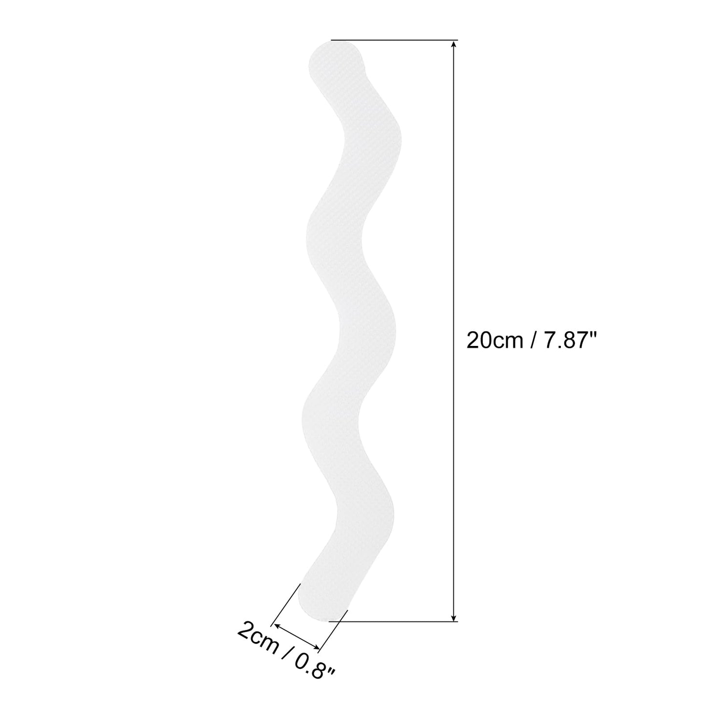 sourcing map 24pcs Non-Slip Bathtub Stickers, Anti Slip Shower Stickers Safety Shower Treads Adhesive Appliques with Scraper for Bath Tub Shower
