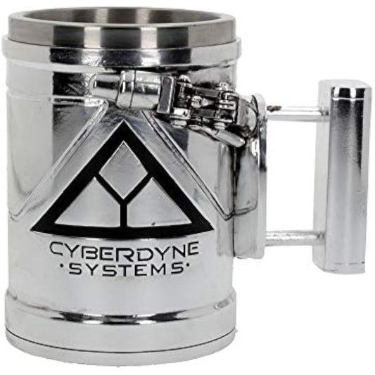 Nemesis Now B4656N9 Terminator 2 Tankard 17cm, Resin w/Stainless Steel Insert, Silver