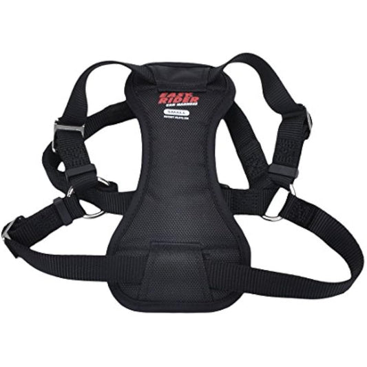 Coastal - Easy Rider - Adjustable Dog Car Harness, Black, SML (16"-24")