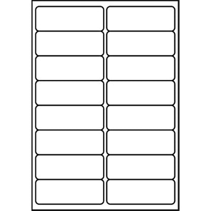 SmithPackaging A4 Self Adhesive Address Labels, 16 Labels Per Sheet, 100 Sheets, 99.1 x 34mm 1600 Labels