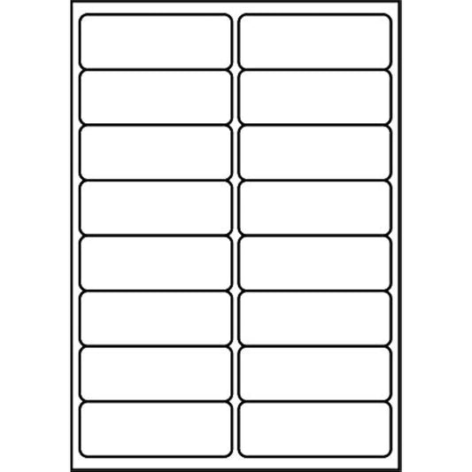 SmithPackaging A4 Self Adhesive Address Labels, 16 Labels Per Sheet, 100 Sheets, 99.1 x 34mm 1600 Labels