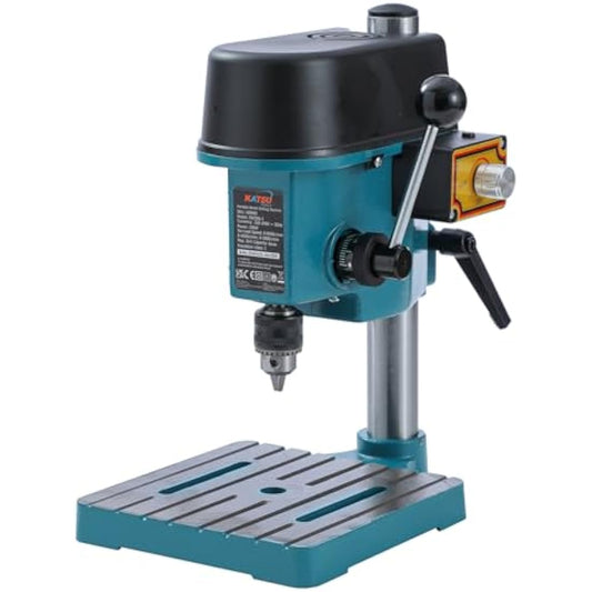 KATSU Mini Bench Drill Pillar Press Stand 100W with Fully Adjustable Speed + 6mm Chuck + Handle Lock + Electronic Variable Speed Switch