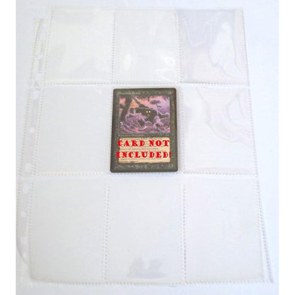 docsmagic.de 200 9-Pocket Pages - 11-Hole - 3-Ring Album Ordnerseiten- MTG - PKM - YGO