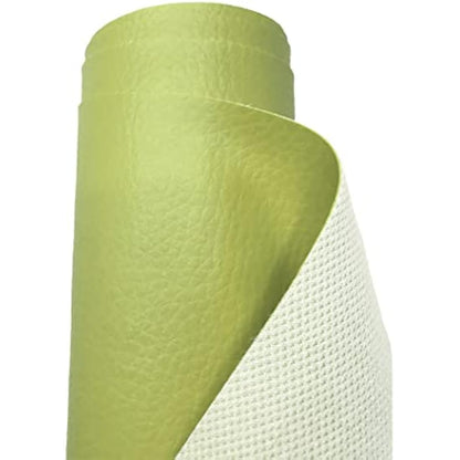 A-Express Grained Faux Leather Fabric Waterproof Heavy Duty Leatherette Vinyl Leathercloth Upholstery Textured Material - Pistachio Half Metre 50cm x 140cm