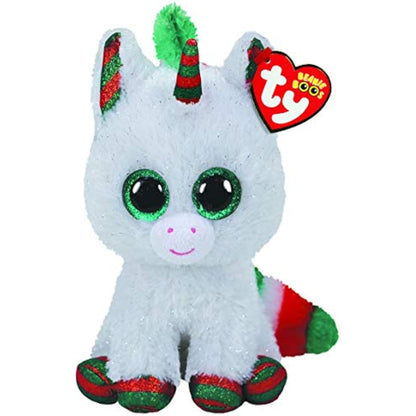 Ty UK Ltd 2005913 Beanie Boos Snowfall Unicorn Xmas 2020-Boo-Reg Plush Animal, Multicolor