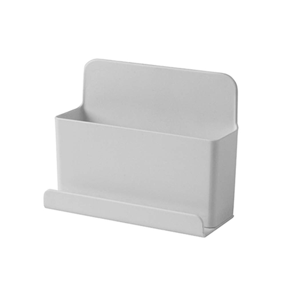 XINGYIYIJIA Wall Mounted Organizer Storage Box Remote Control Air Conditioner Storage Case Free Punch No Drilling Self Adhesive Media Organizer Hook