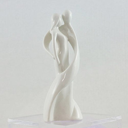 Mopec Porcelain Figurine Bride and Groom Fusion, Pack of 1, White, 0.02x6x18 cm
