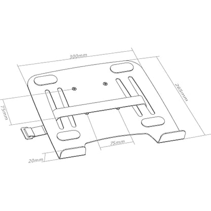 InLine 23162A Laptop Mount with VESA 75 Adapter