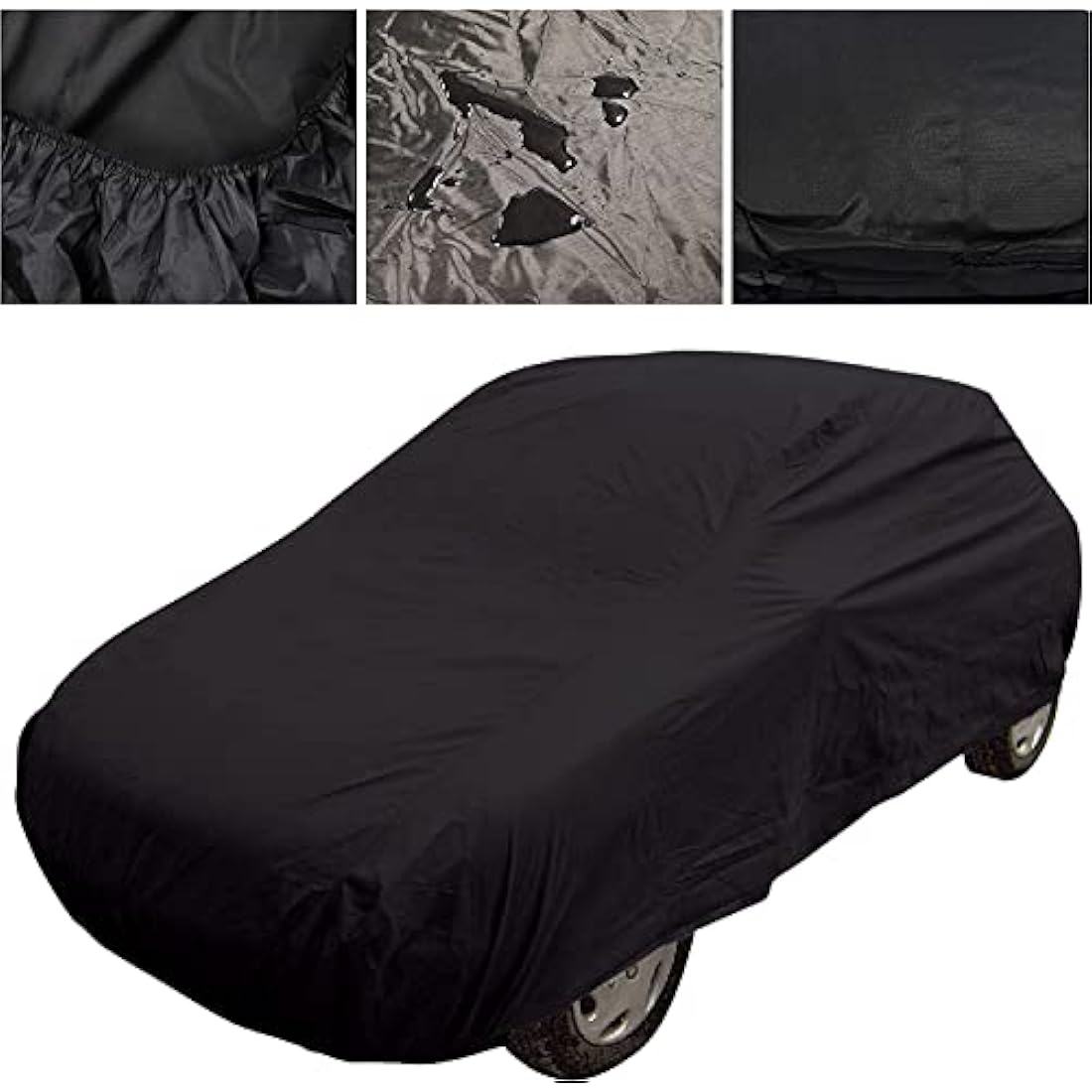 Small Black Breathable & Water Resistant Indoor / Outdoor Full Car Cover with Elasticated Front and Rear Hems MGB MGA & MG RV8