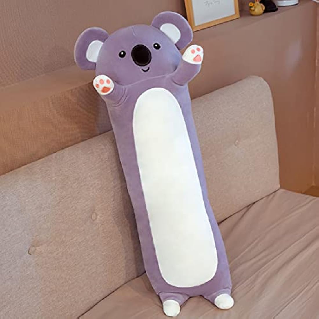 IPENNY 28inch Long Cute Koala Doll Plush Cuddly Toy Sleeping Buddy Pillow Super Soft Stuffed Animals Toy Snuggly Playtime Companions for Kids Valentines Girlfriend