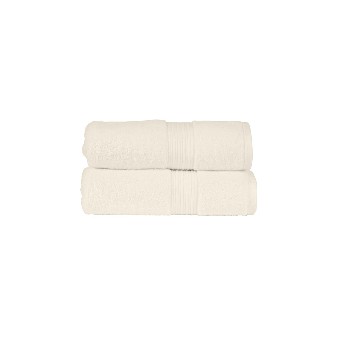 Christy Supreme Hygro 2 Hand Towels Set | Almond | 100% Luxury Supima Cotton | Ultra Soft | Super Absorbent | 650GSM | Plush and Long Lasting