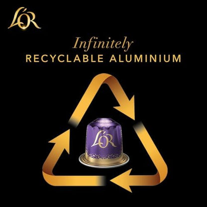L'OR Espresso Ristretto Coffee Pods x10 Intensity 11 (Pack of 10, Total 100 Capsules)