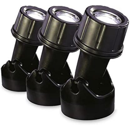 Blagdon Ultra Bright Economical LED Pond and Garden Lights, Fully Submersible, Waterproof, 1 Watt (3 Lights), with Transformer, Cables and Fixings, Black